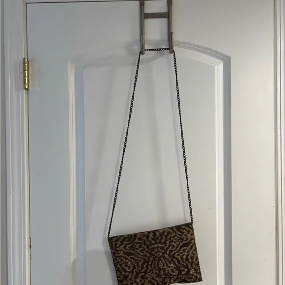 NWT Mary Frances Gold and Brown Handcrafted Gemstone Beaded Handbag - Picture 12 of 15